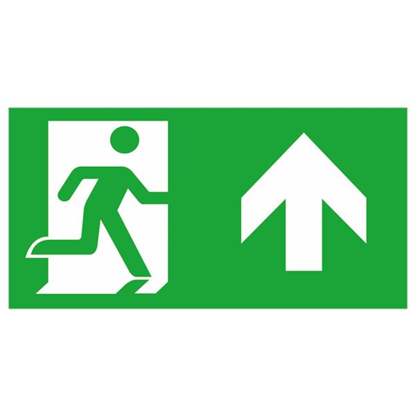09165 - Up Legend for the Spectrum Endure Anti-Ligature Exit Sign